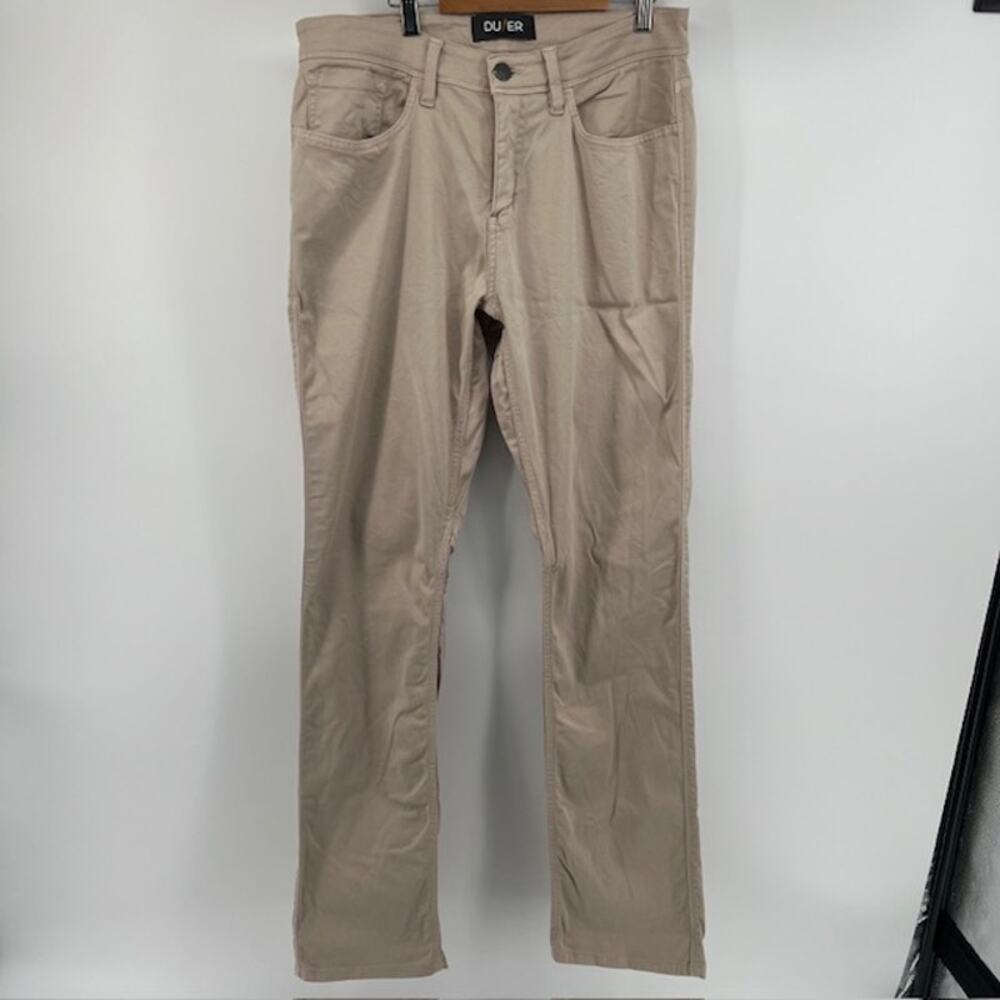 DU/ER DUER Live Lite Pants Mens 33x32 Beige Chino Outdoor 360 StretchT2XStraight